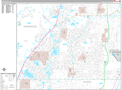 Spring Hill Wall Map Premium Style 2026